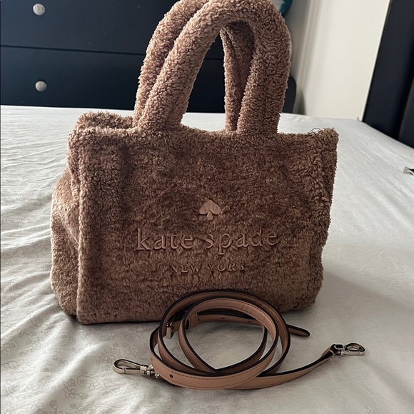 Kate Spade Brown Faux Fur Tote - Picture 10 of 10